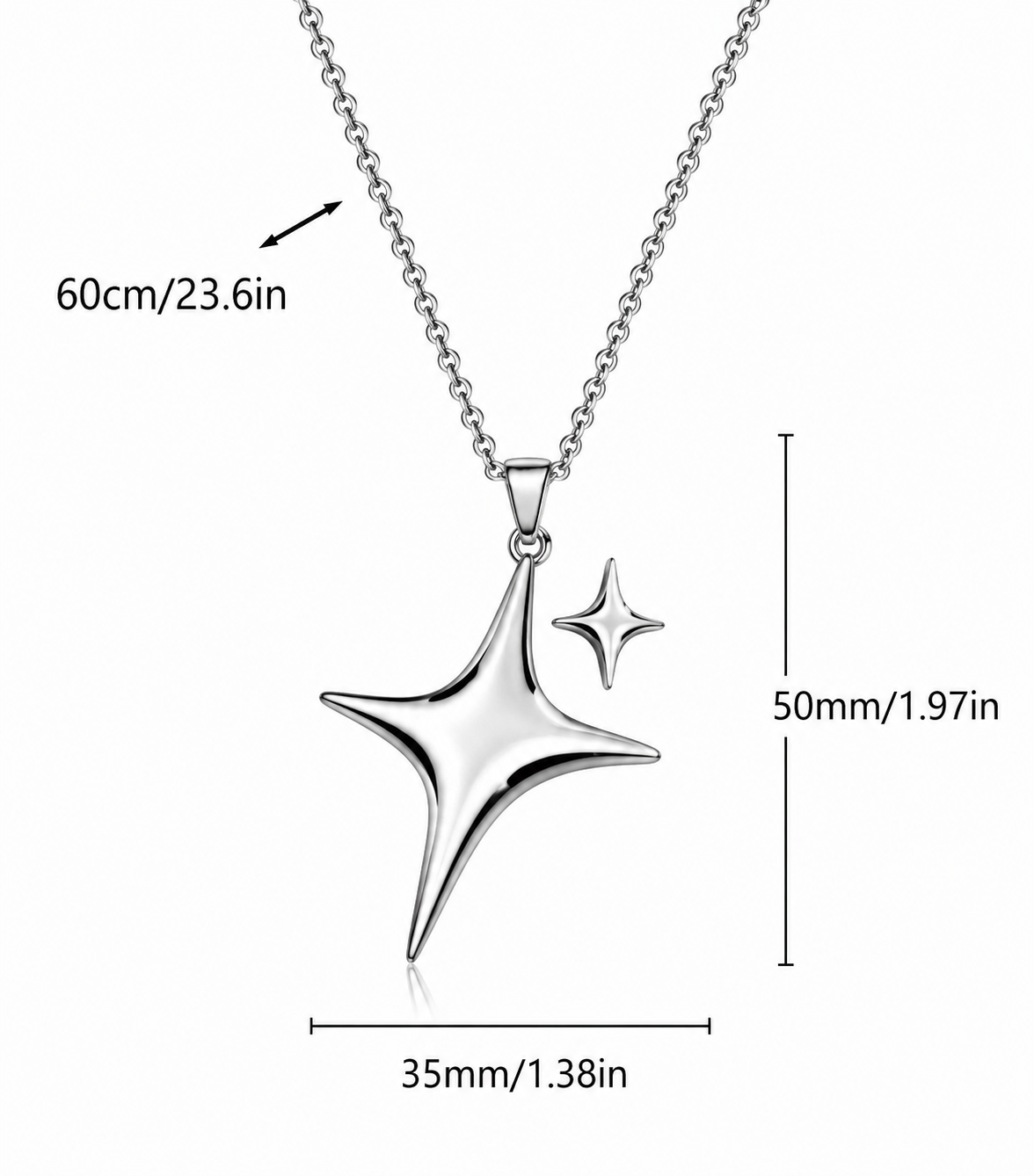 DOUBLE STARS NECKLACE