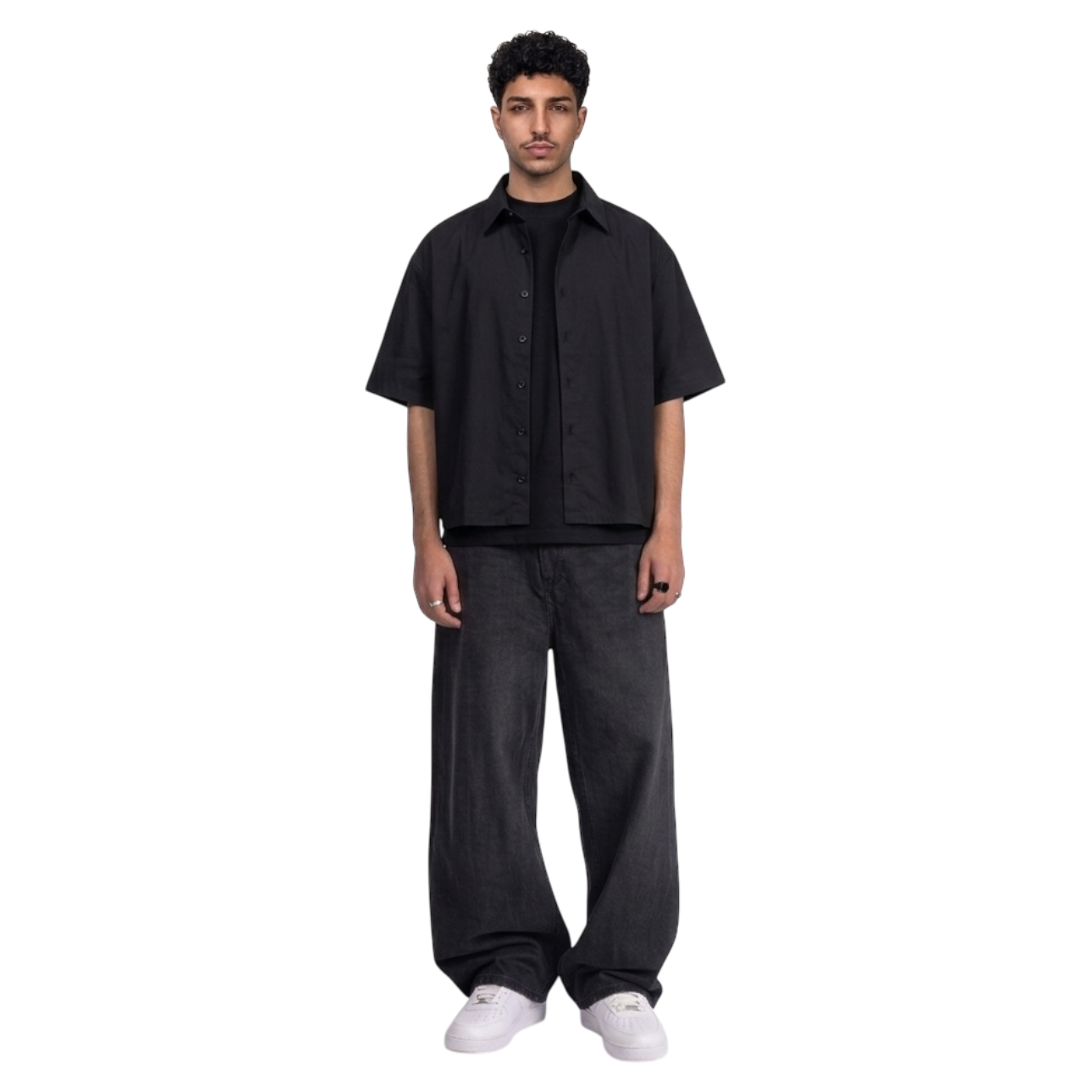 BOXY BLACK SHIRT