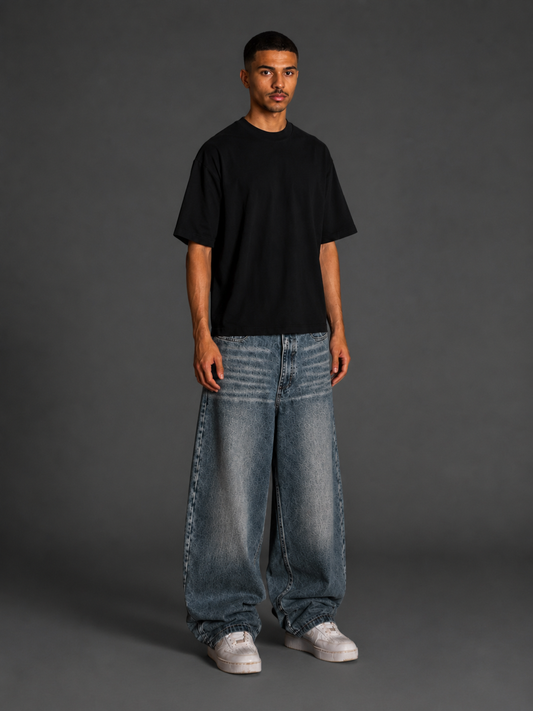 BAGGY VINTAGE BLUE DENIM