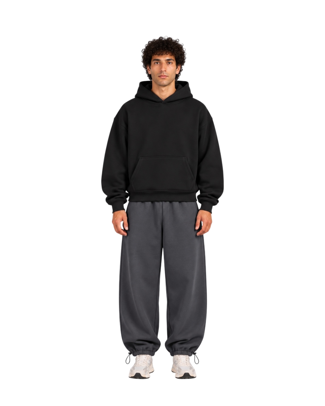GRAY OVERSIZED SWEATPANTS
