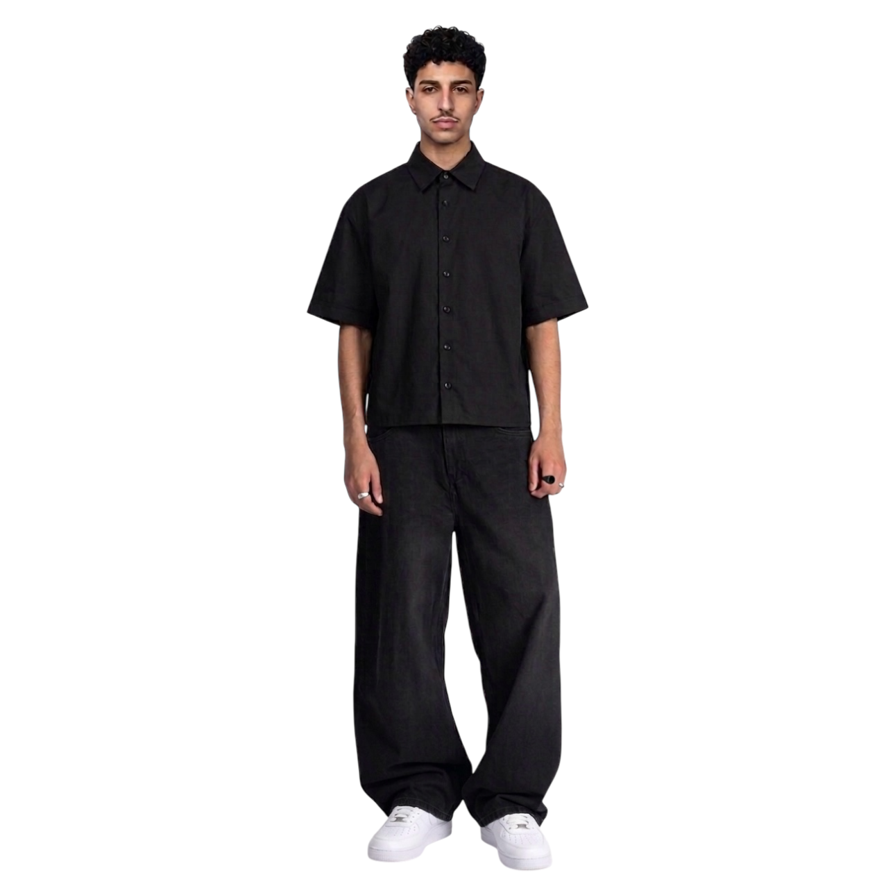 BOXY BLACK SHIRT